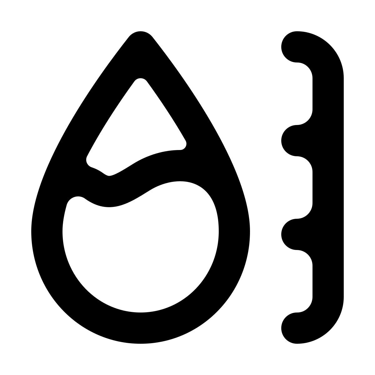 softteal line style hygrometer icon