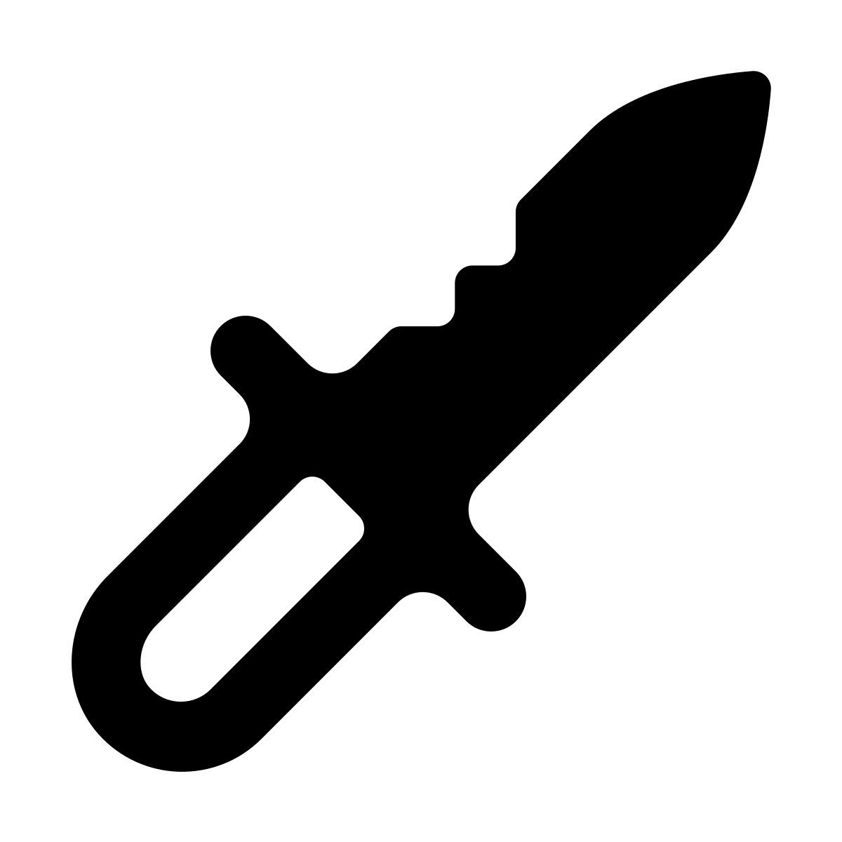 softteal line style coltello di fanteria icon