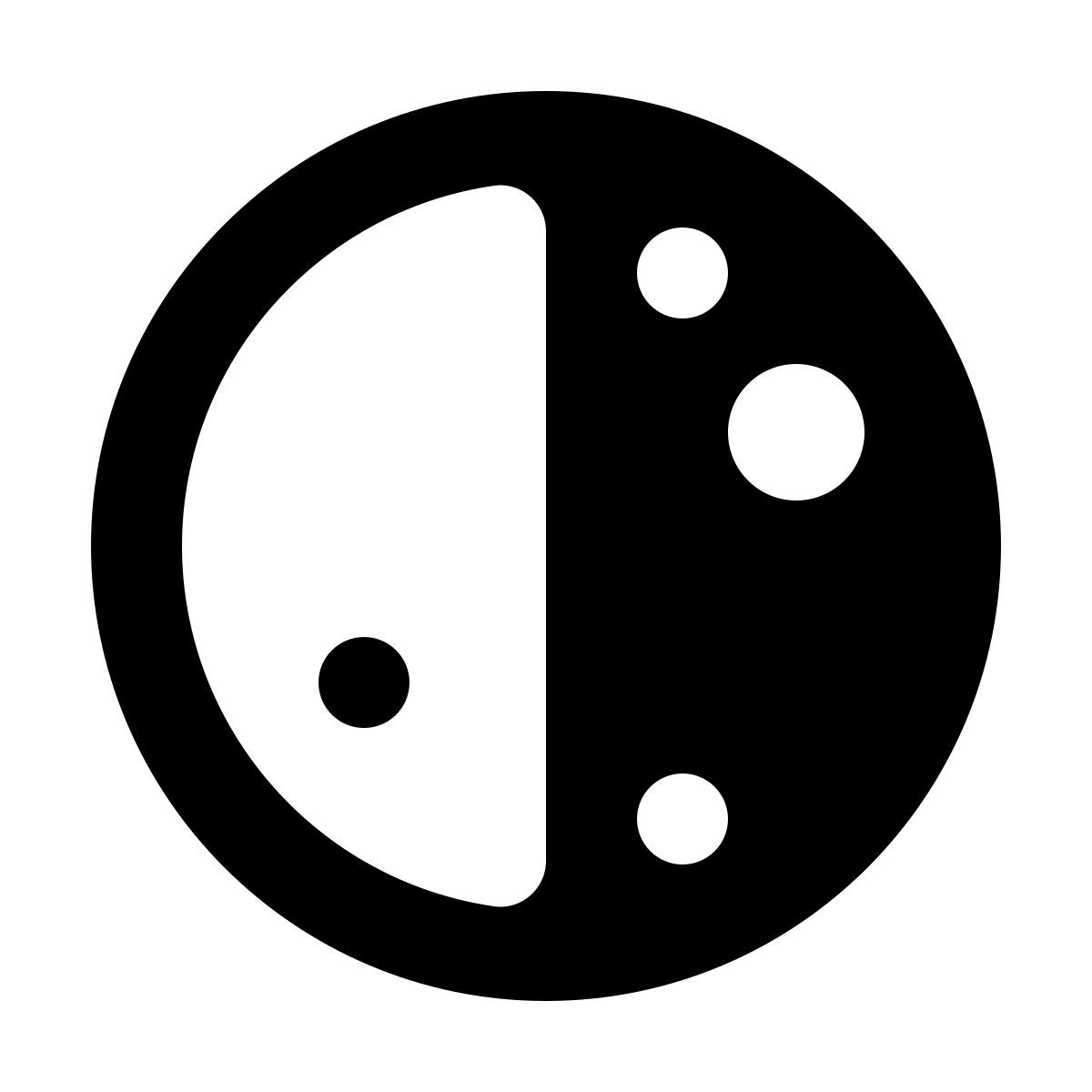 softteal line style letztes viertel icon