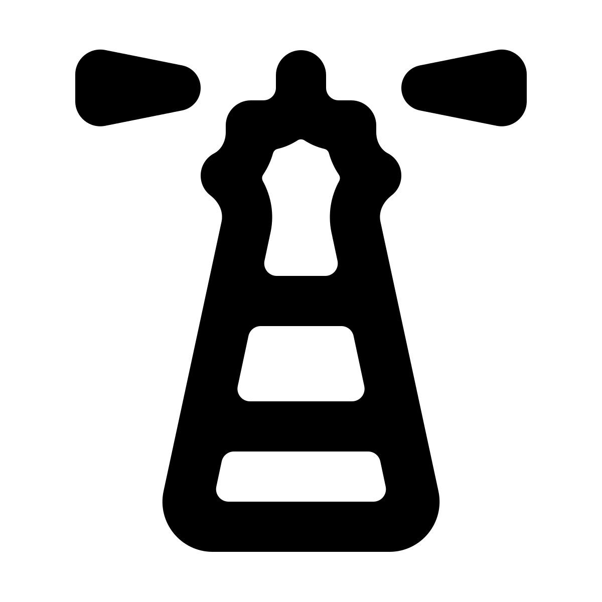 softteal line style lighthouse icon