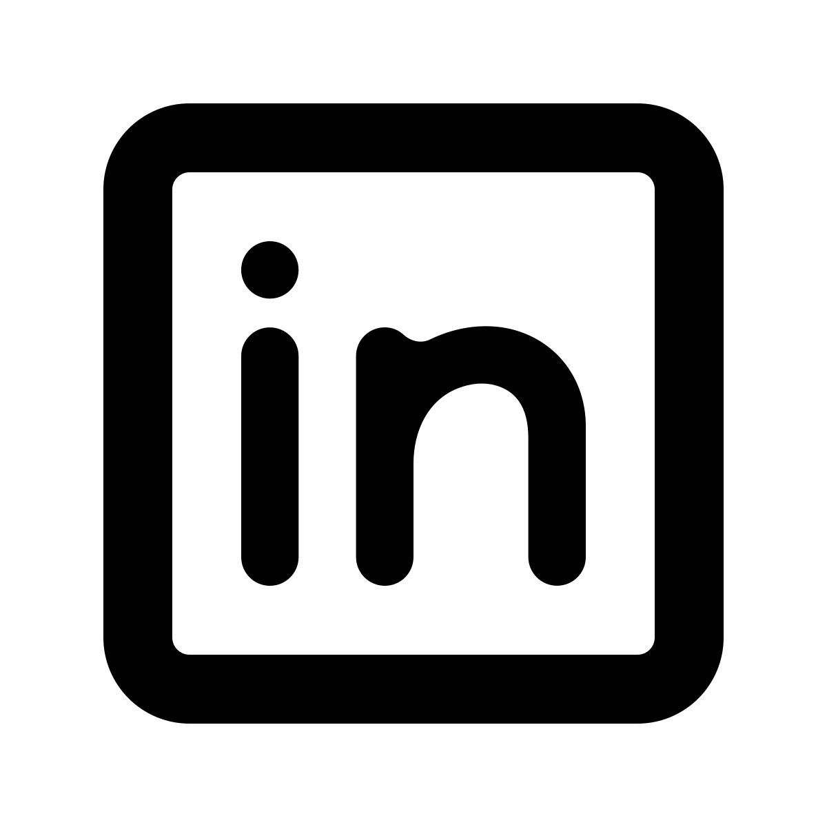 softteal line style linkedin icon