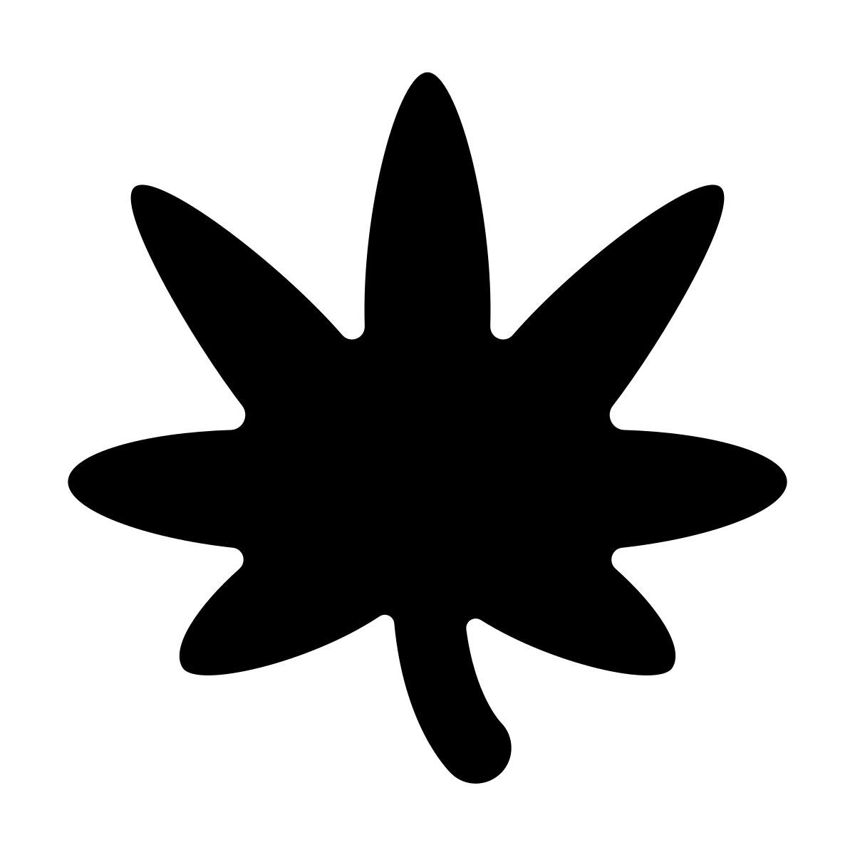 softteal line style 大麻叶 icon