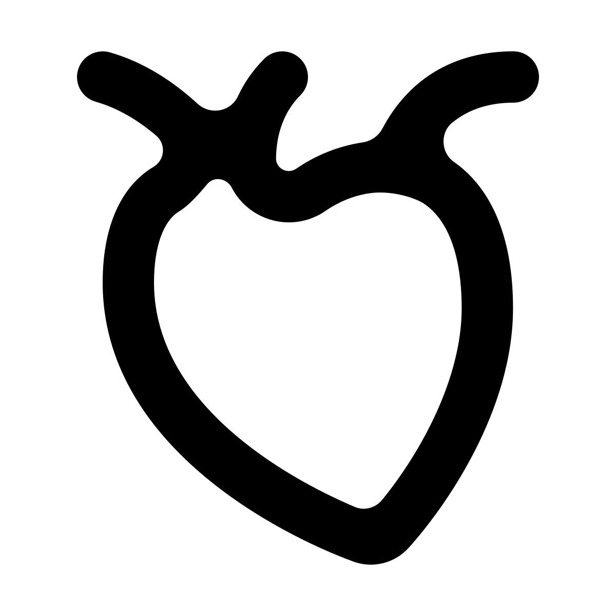 softteal line style 의료 심장 icon