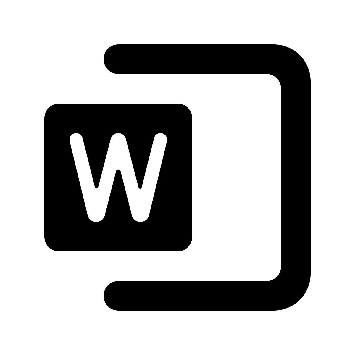 softteal line style microsoft word 2019 icon