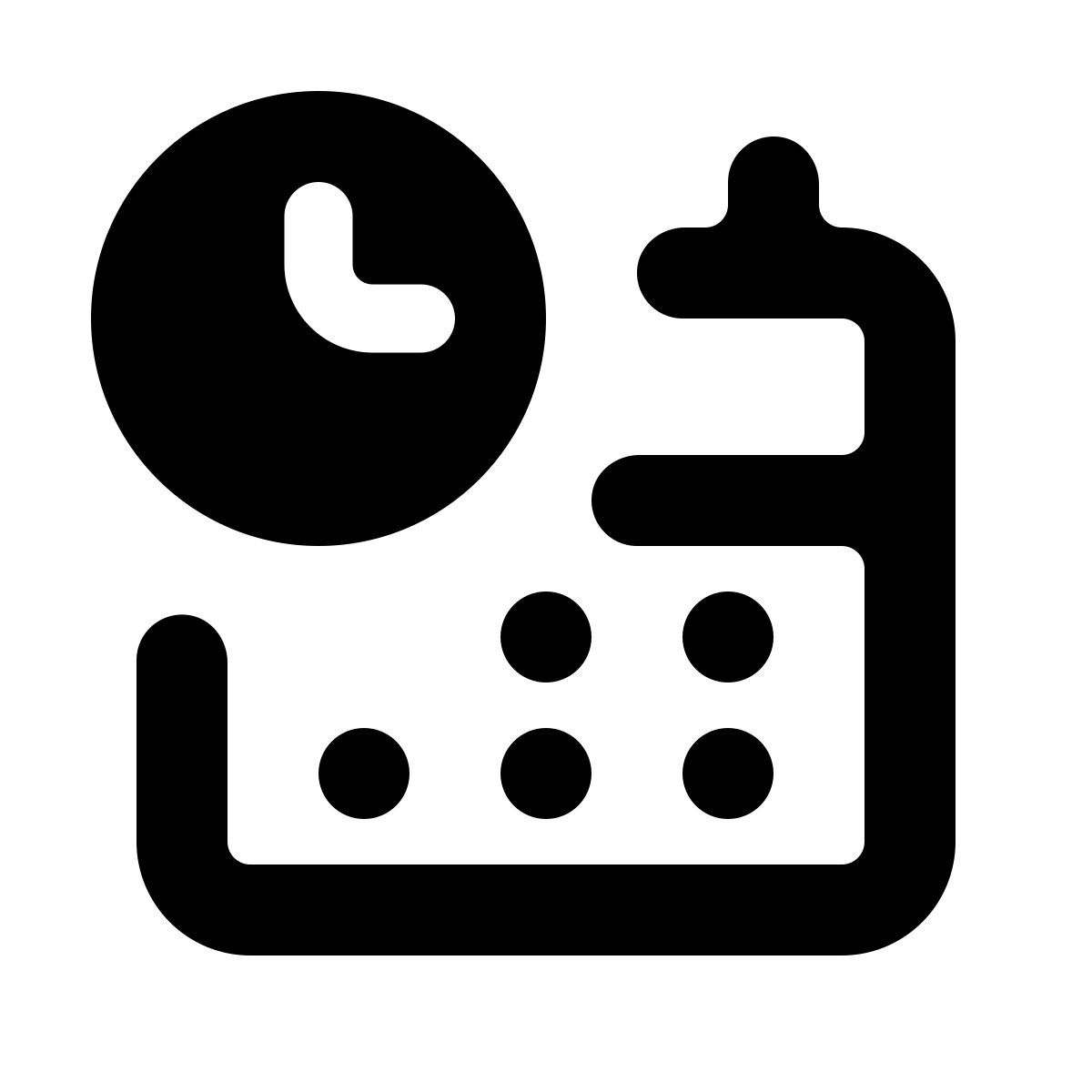 softteal line style schedule icon