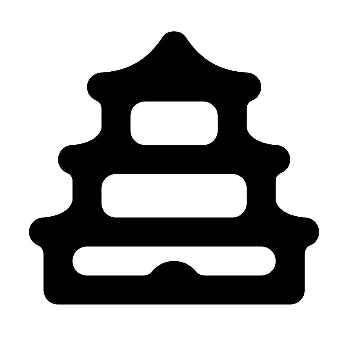 softteal line style pagode icon