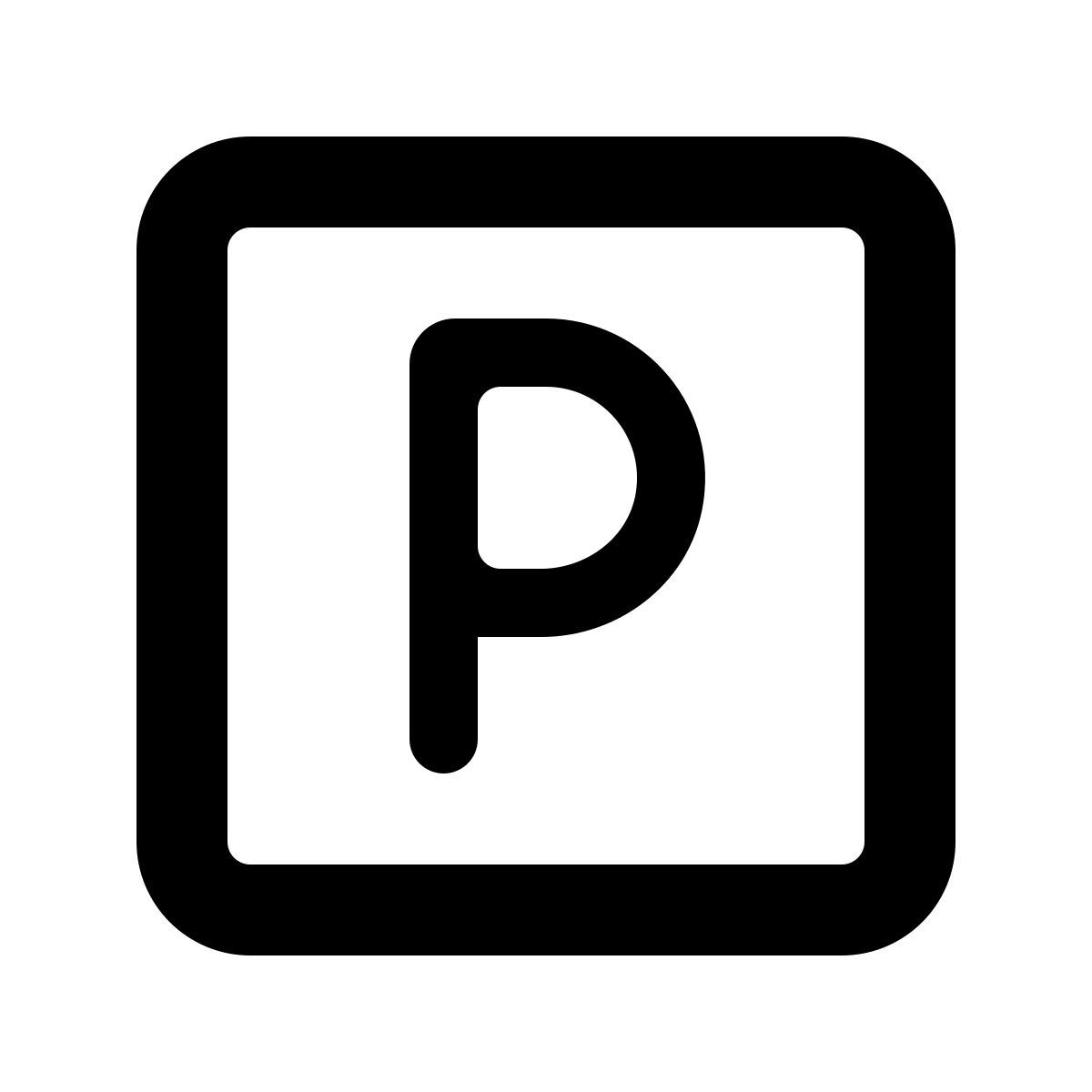 softteal line style parking icon