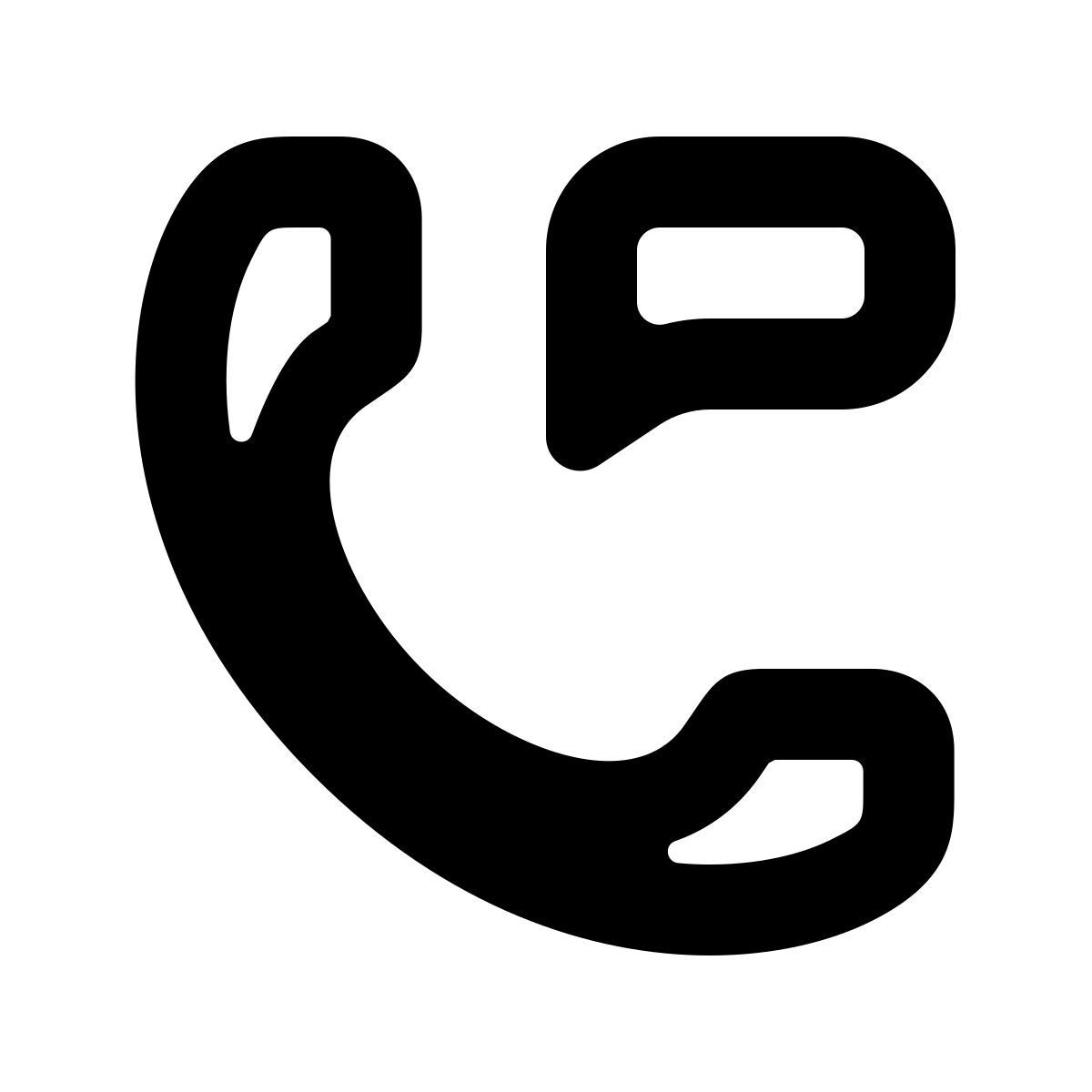 softteal line style phone message icon