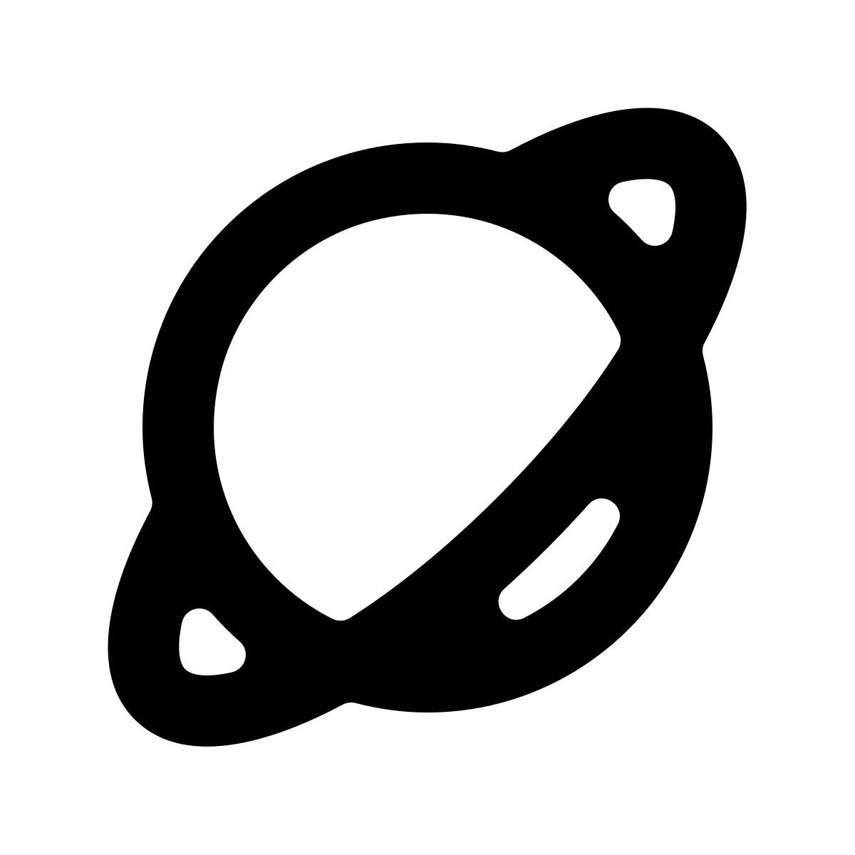 softteal line style planet icon