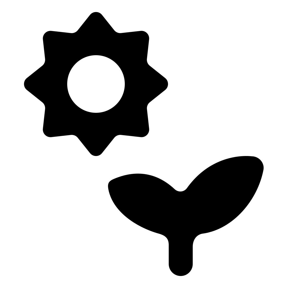 softteal line style 太陽の下の植物 icon