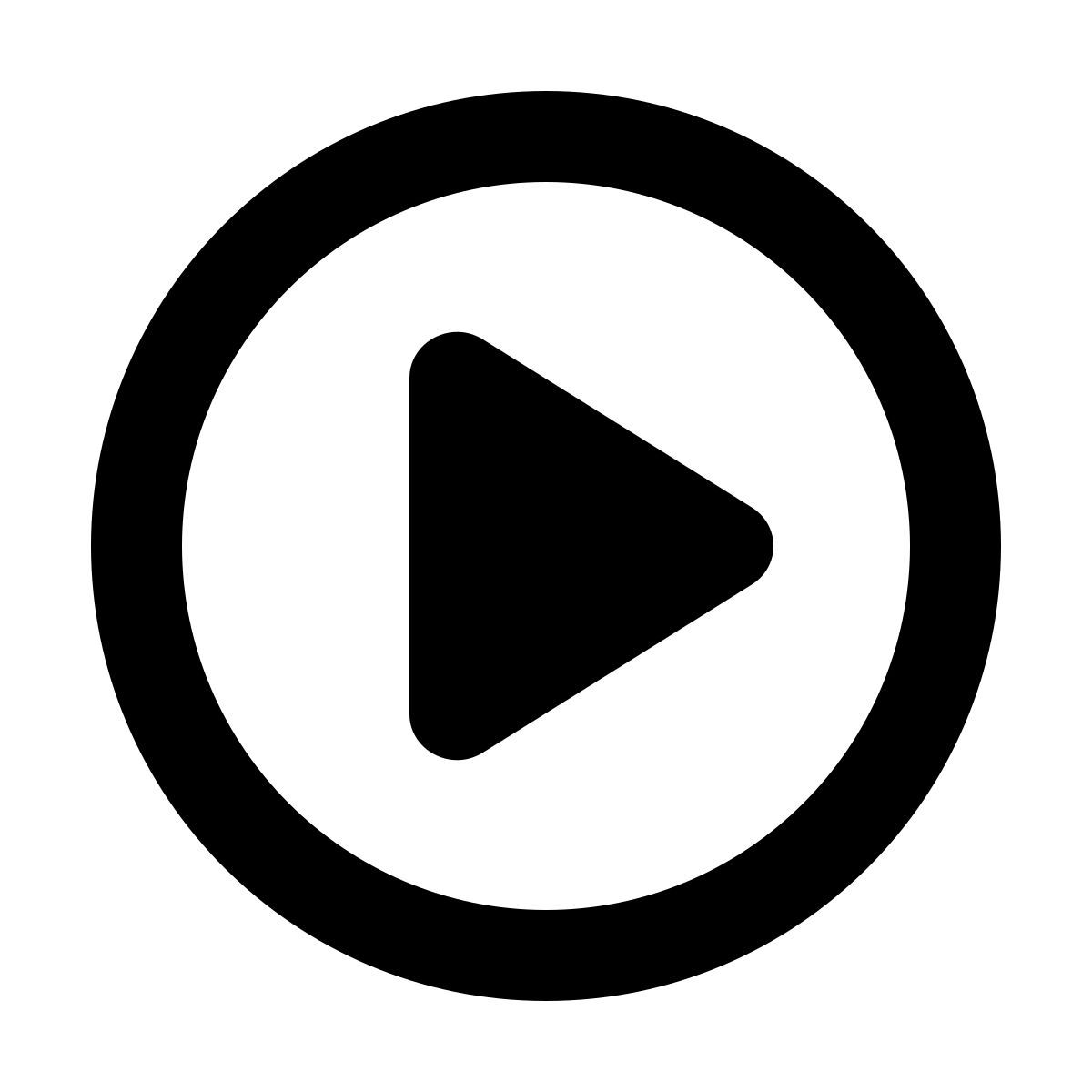 softteal line style bouton lecture entouré icon