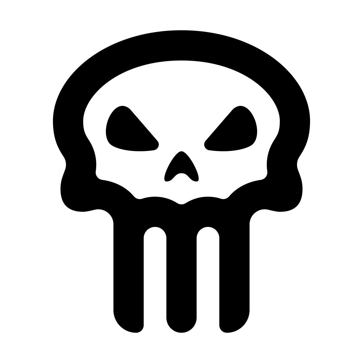 softteal line style punisher icon