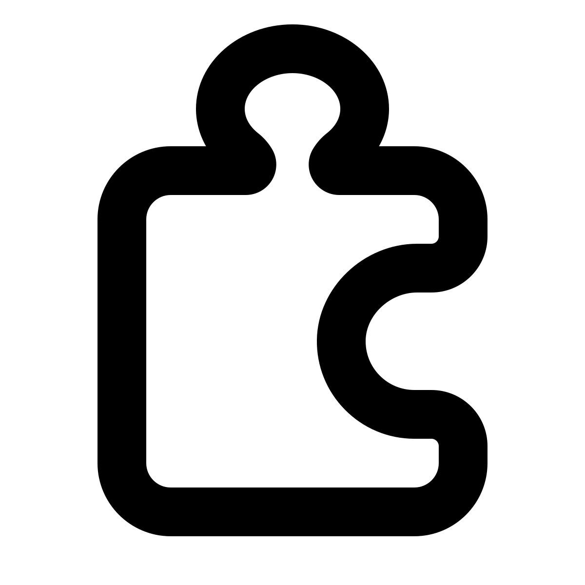 softteal line style puzzle icon