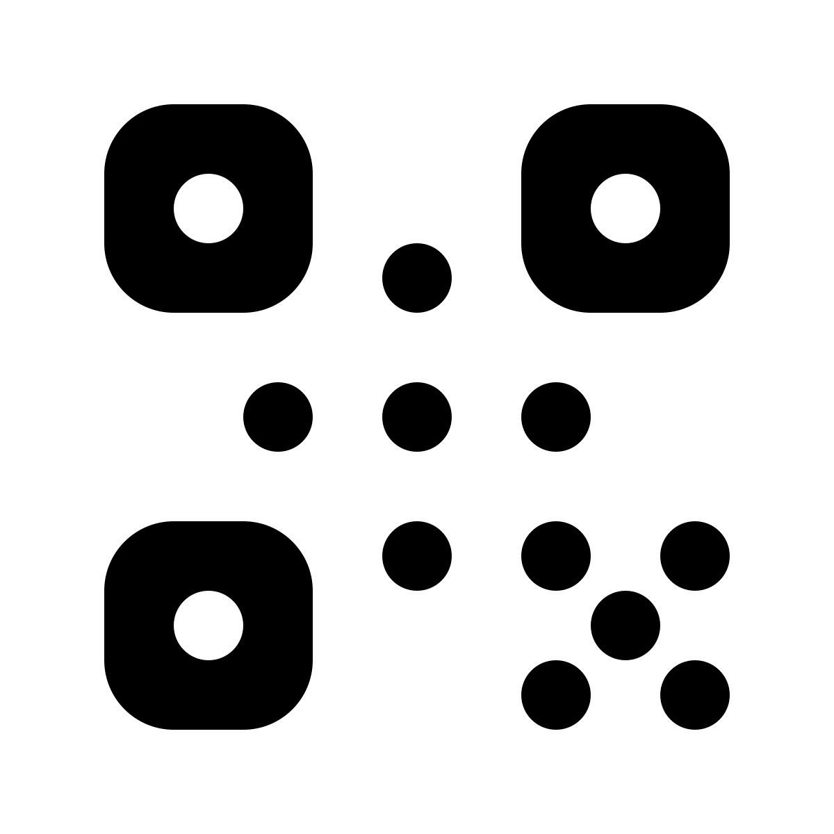 softteal line style qr code icon