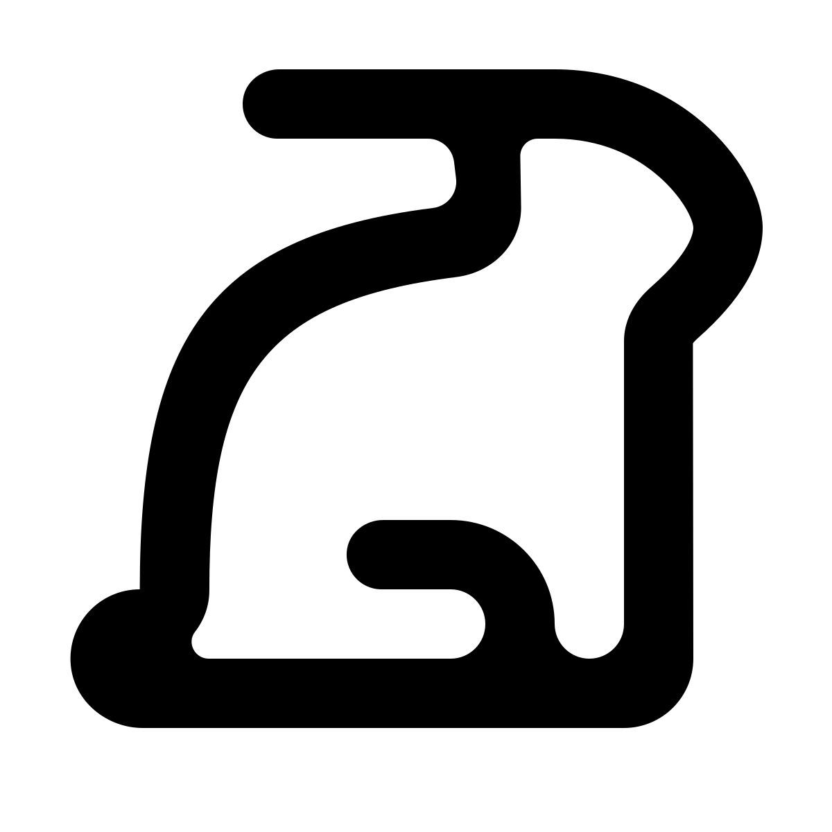 softteal line style кролик icon