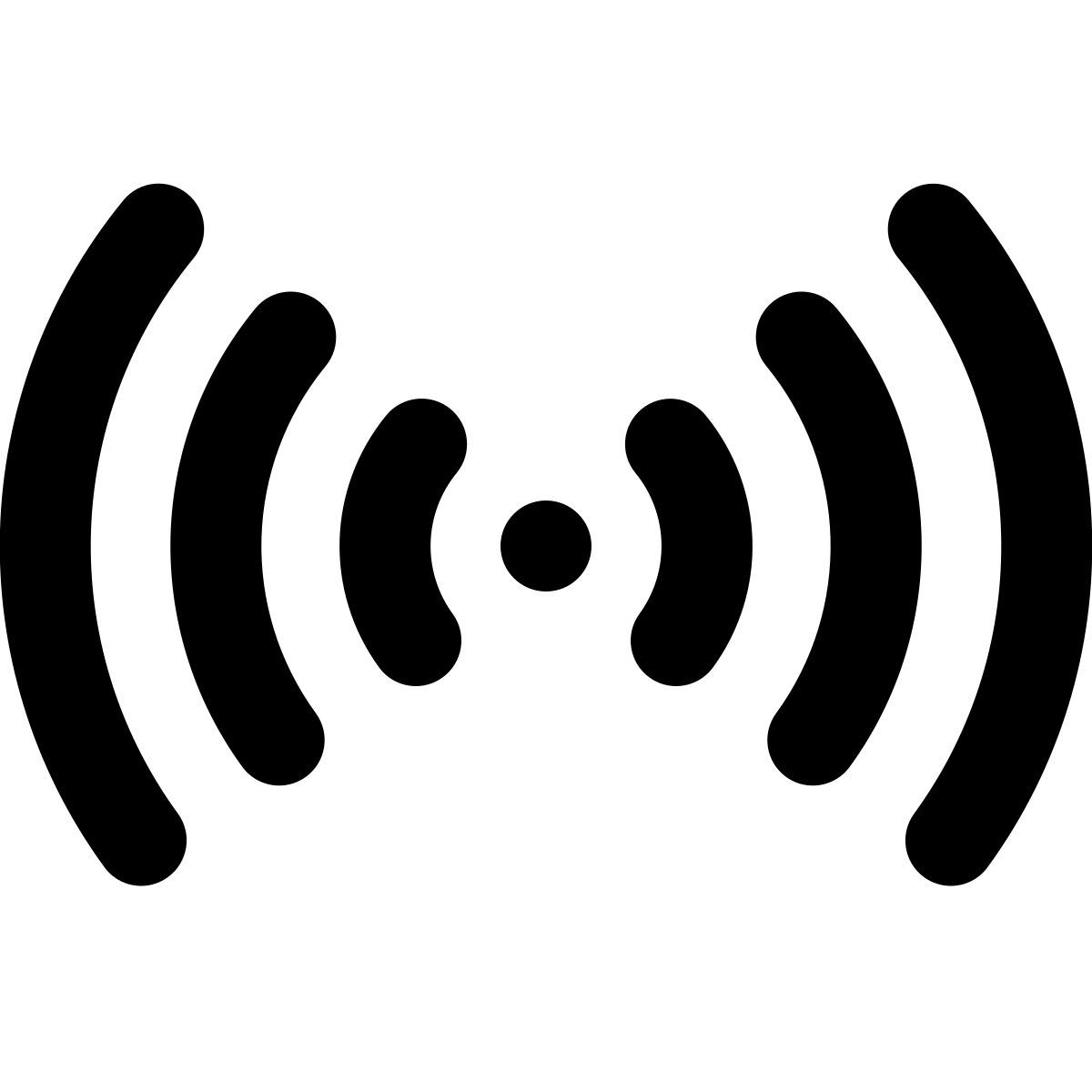 softteal line style ondas de rádio icon