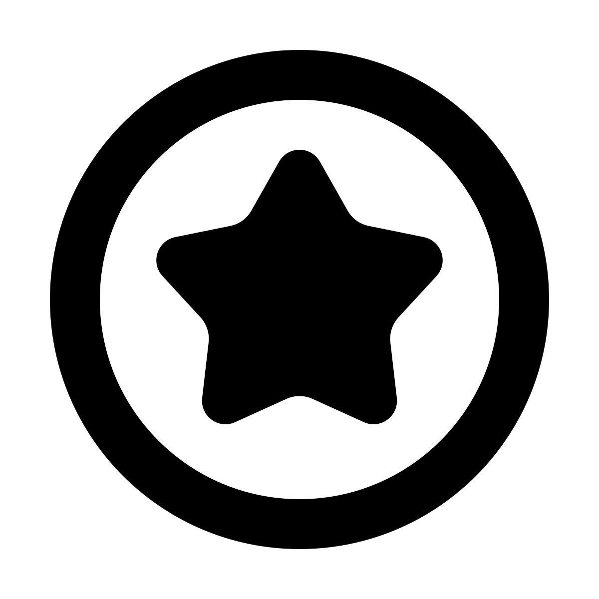 softteal line style rating circled icon