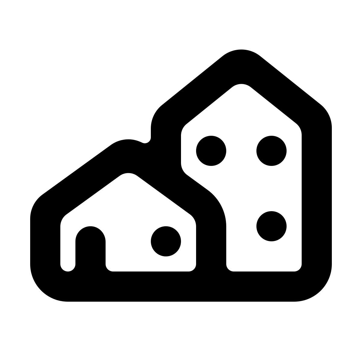 softteal line style bienes raíces icon