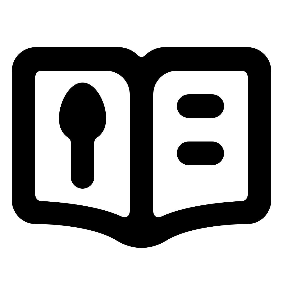 softteal line style menu de restaurante icon