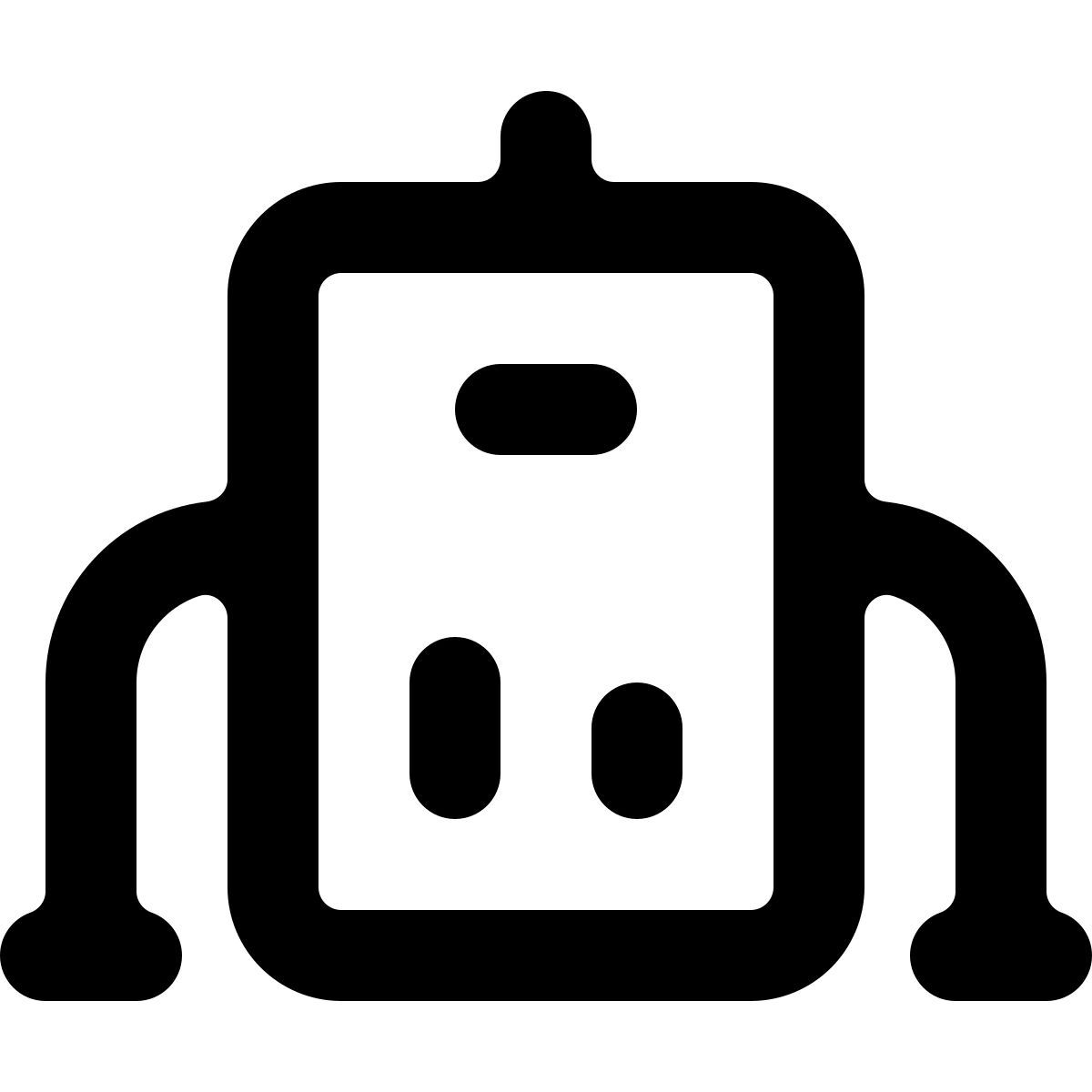 softteal line style retro robot icon