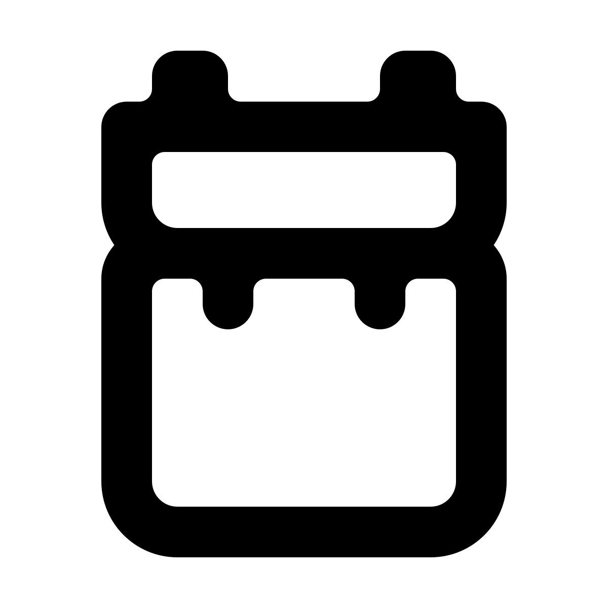 softteal line style 학교 책가방 icon