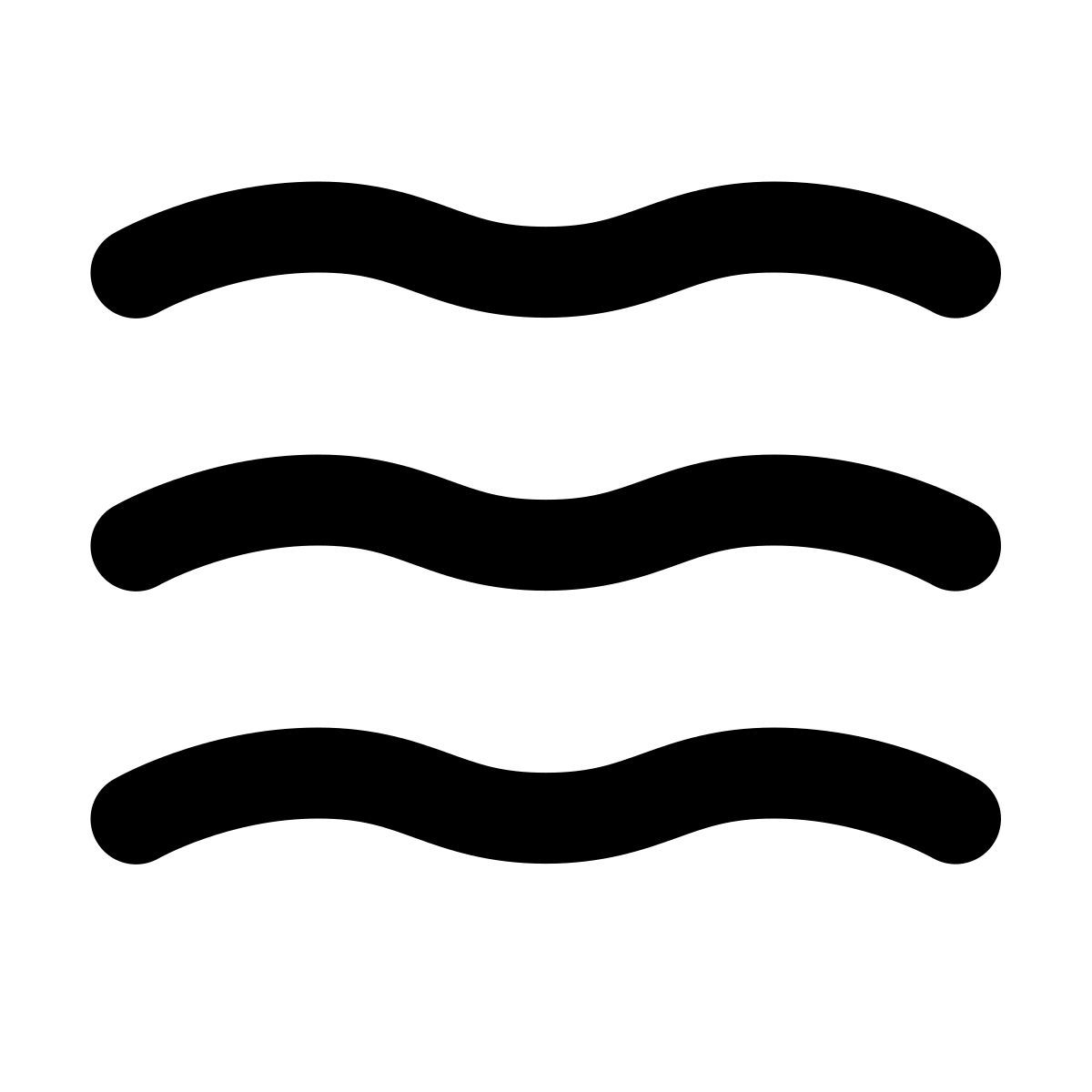 softteal line style sea waves icon