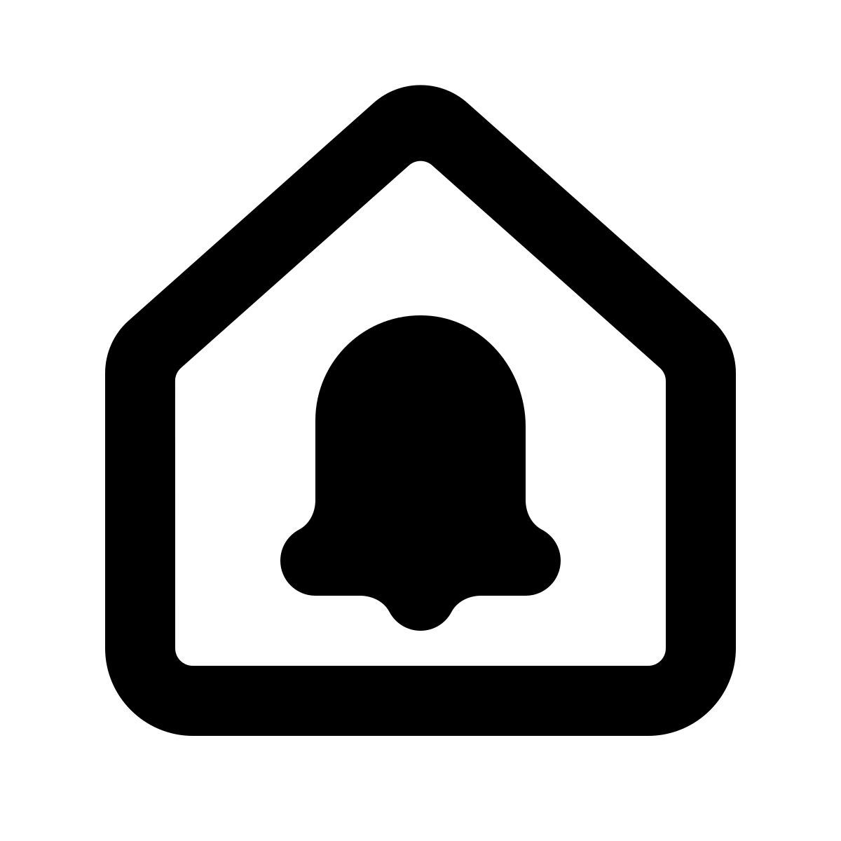 softteal line style asegurado por el sistema de alarma icon