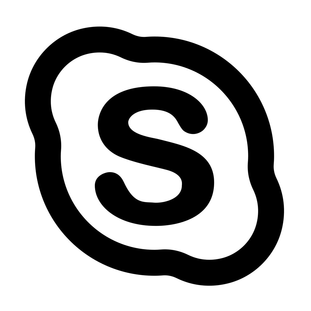 softteal line style 스카이프 icon