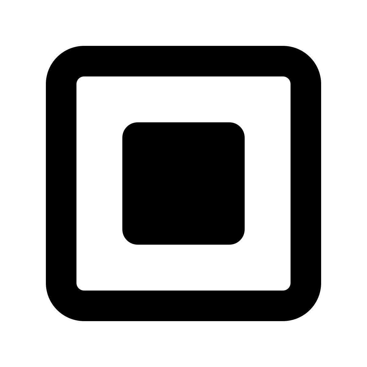 softteal line style ferma squadrato icon