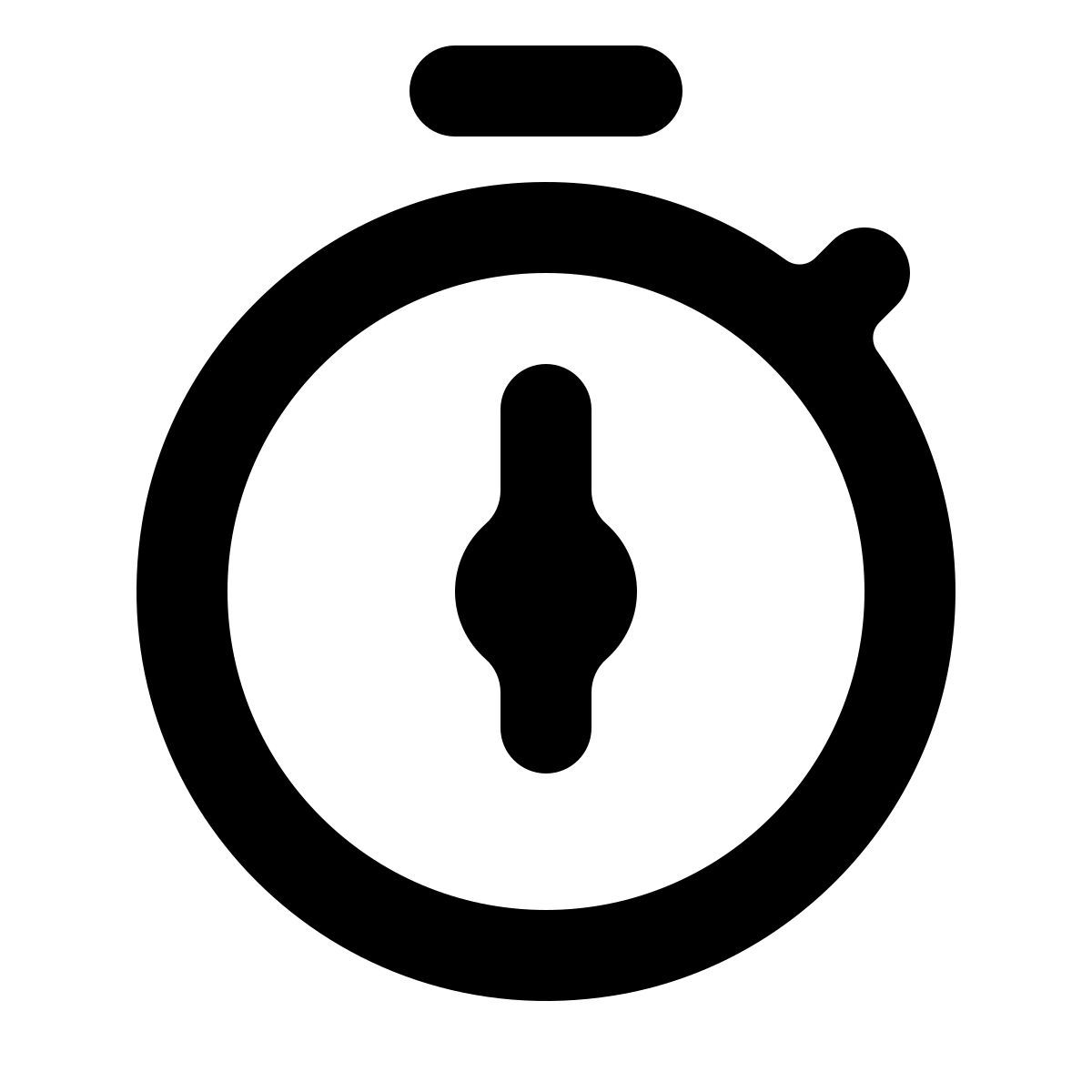 softteal line style cronômetro icon