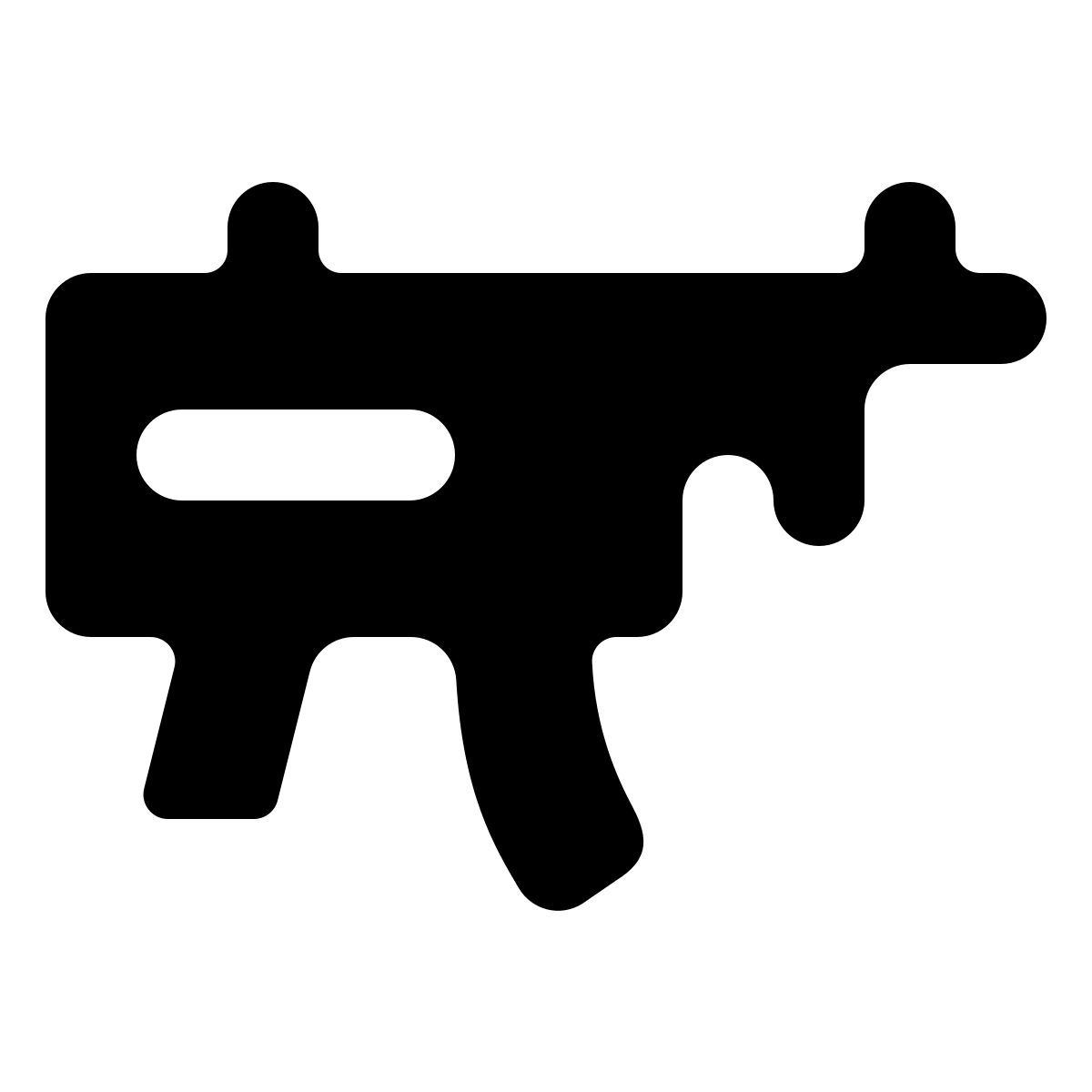 softteal line style 小型機関銃 icon