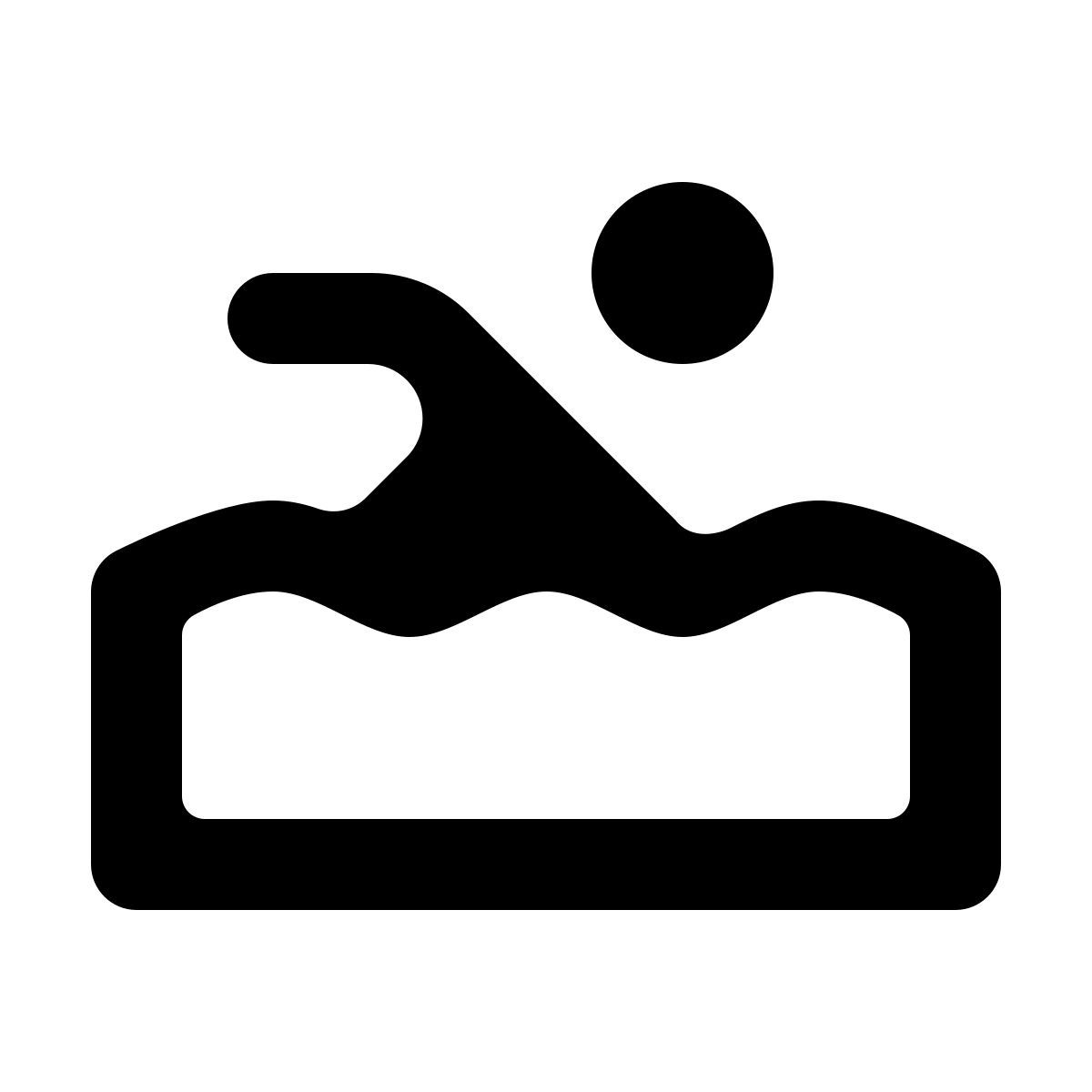 softteal line style 游泳 icon