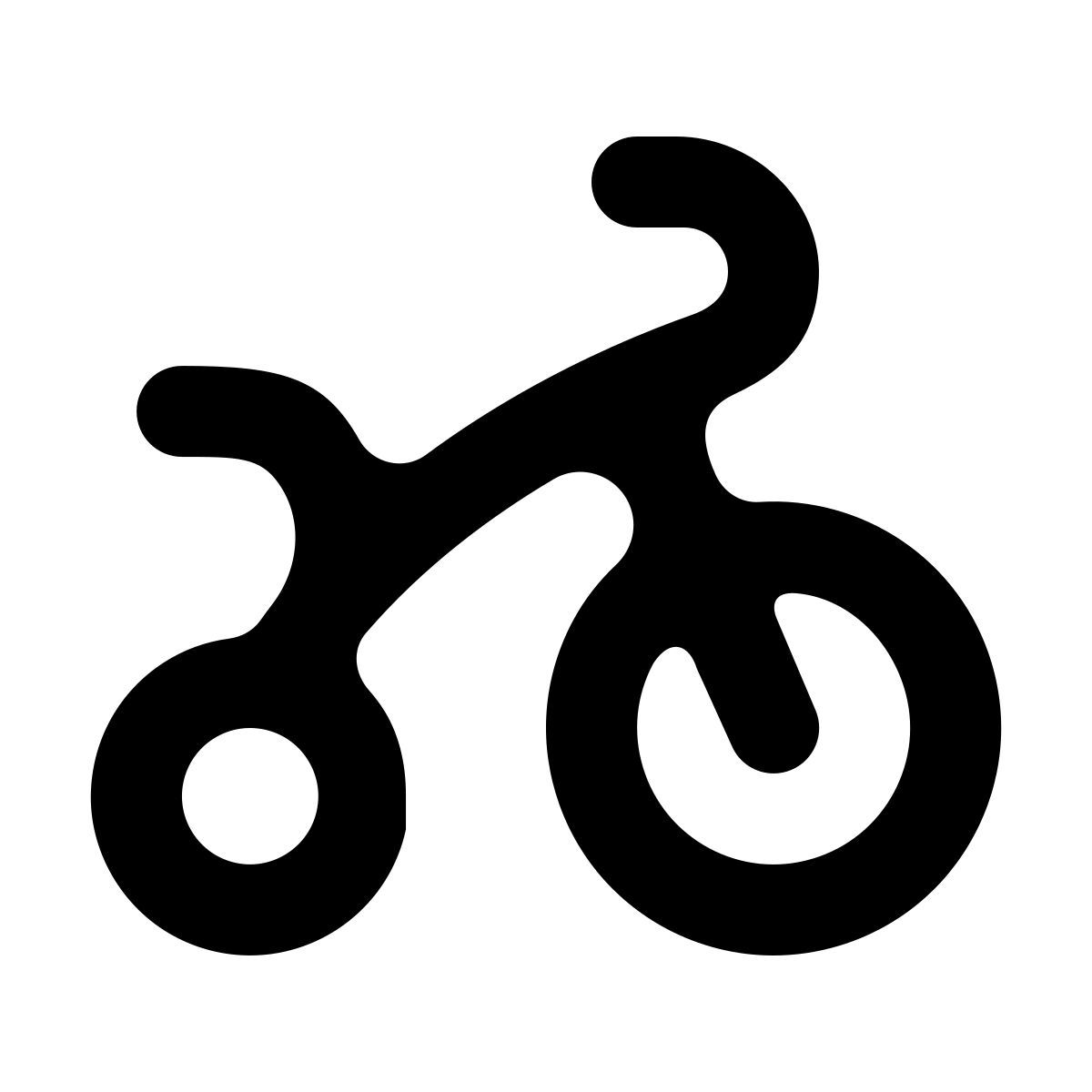 softteal line style triciclo icon