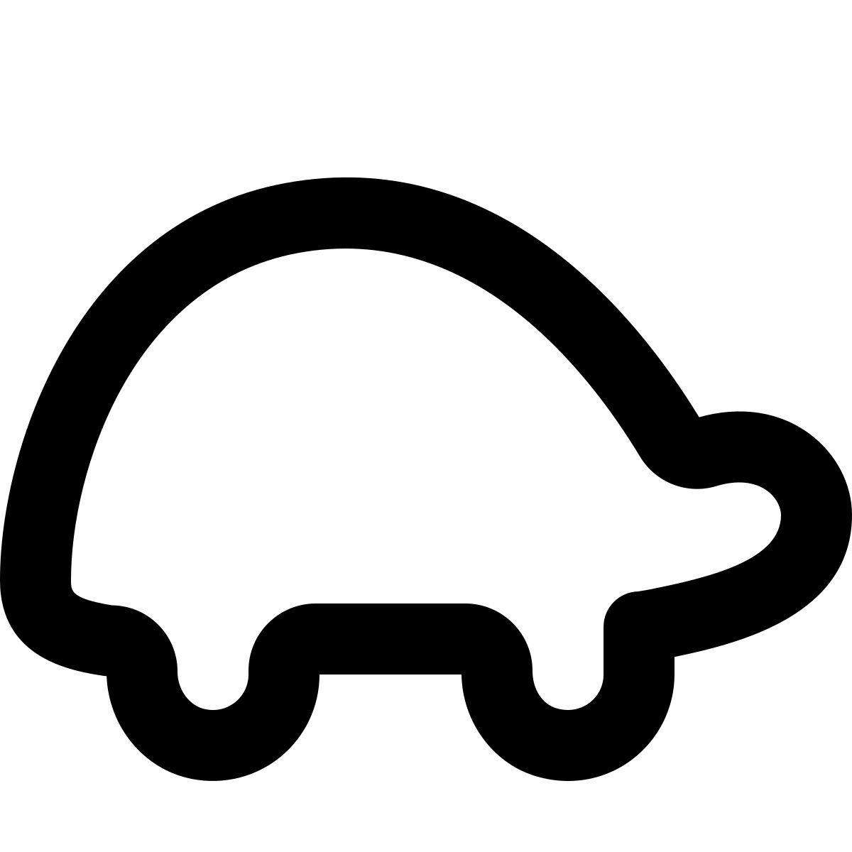 softteal line style reptile icon