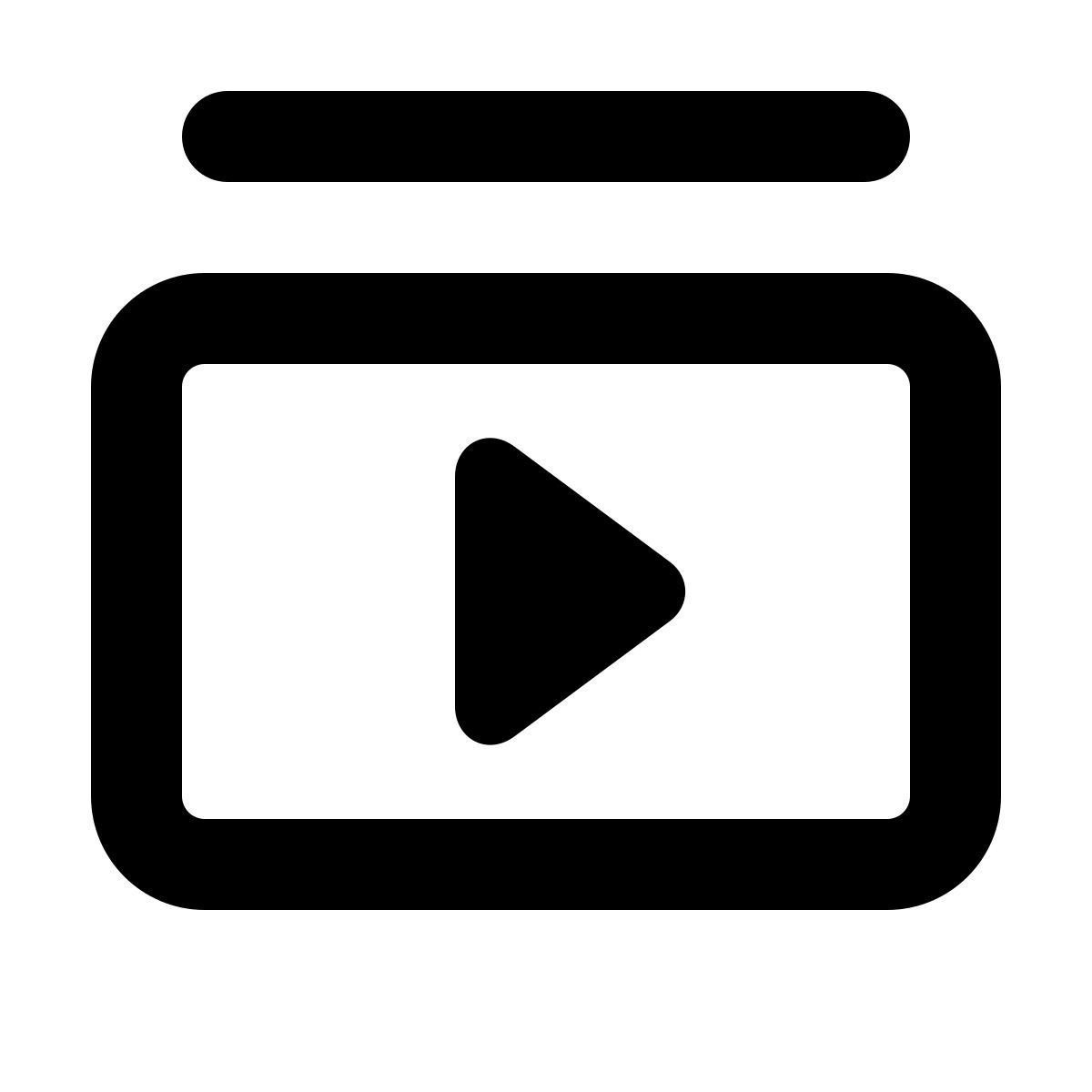 softteal line style liste de lecture vidéo icon