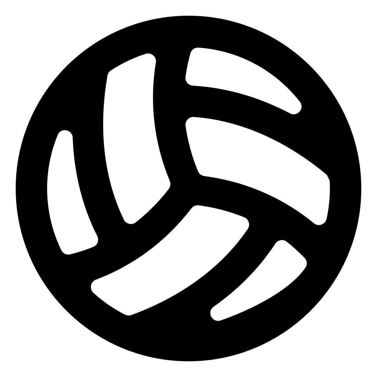 softteal line style voleibol icon
