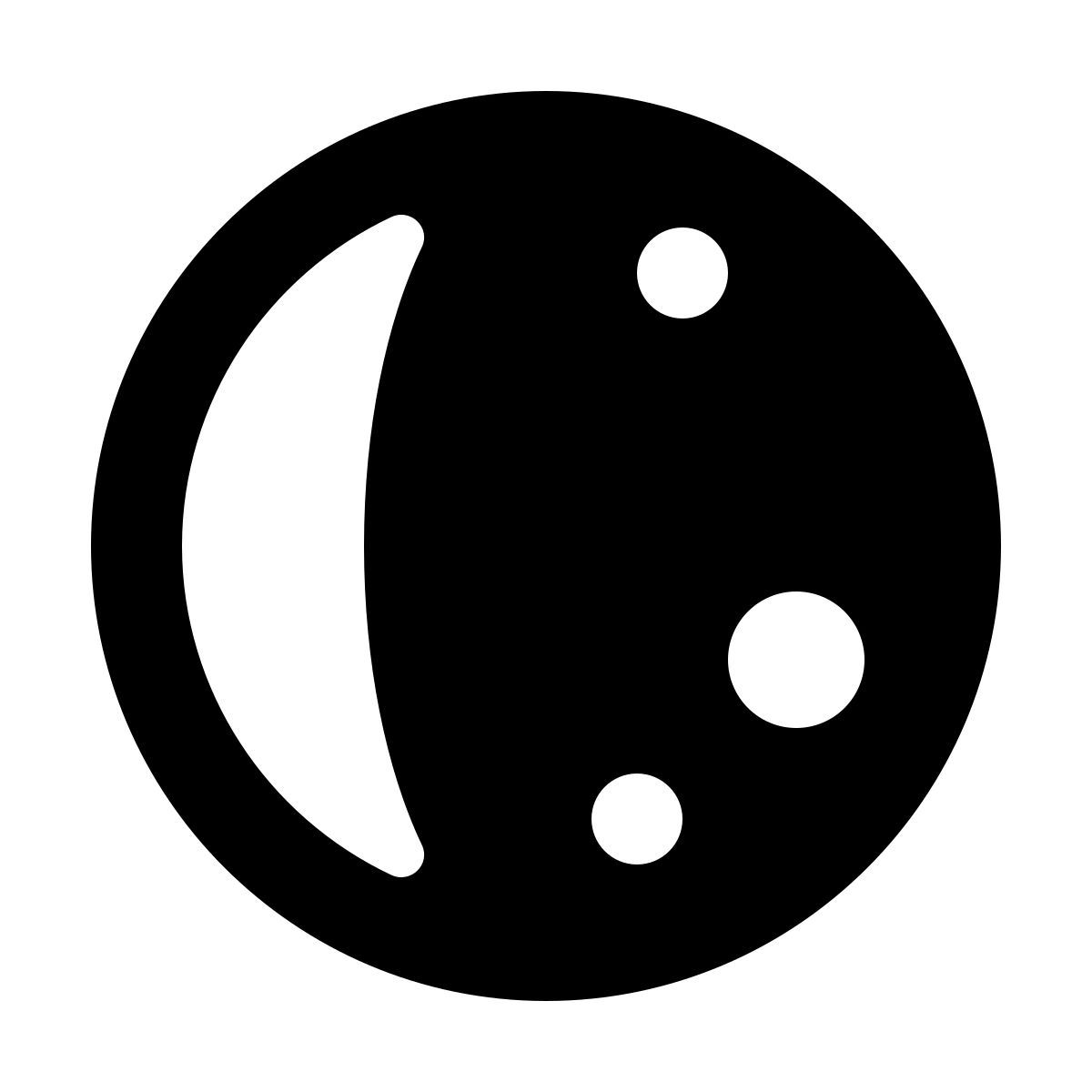 softteal line style убывающий месяц icon