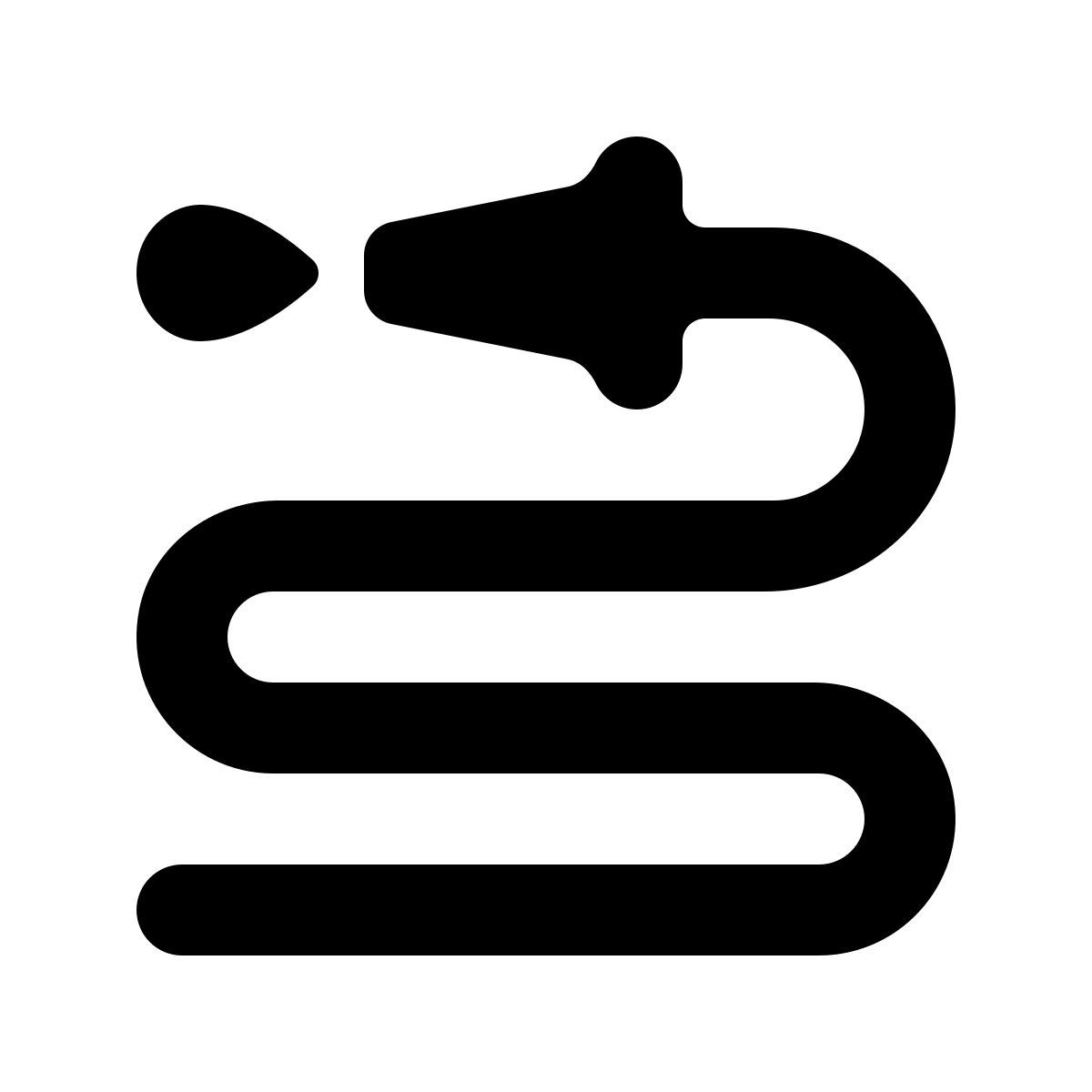 softteal line style water hose icon