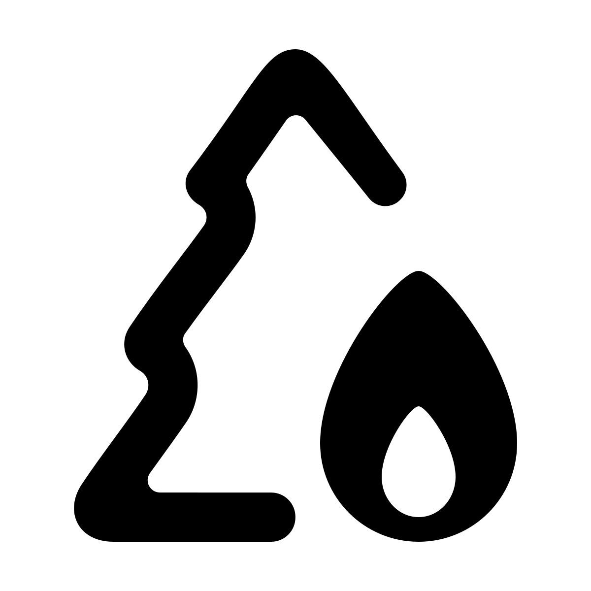softteal line style лесной пожар icon