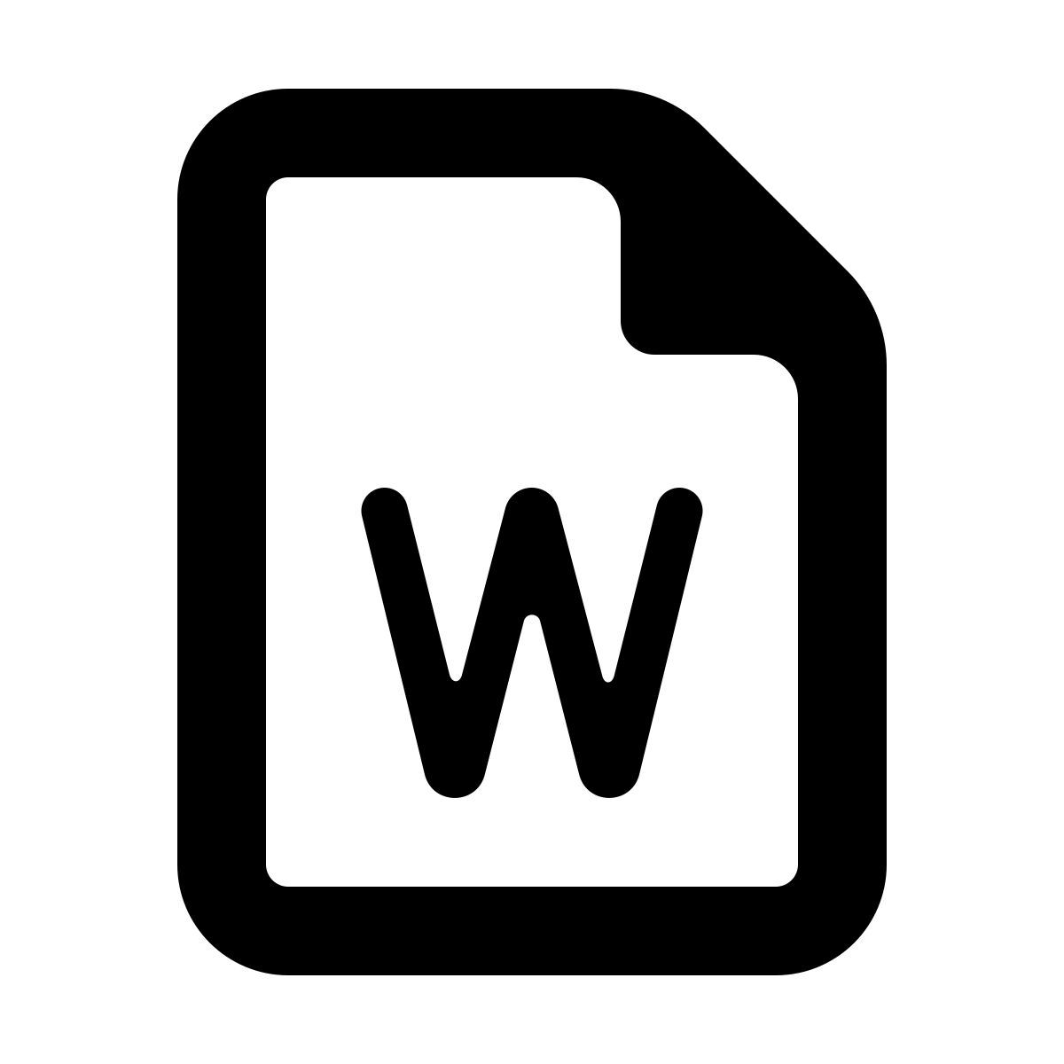 softteal line style word icon