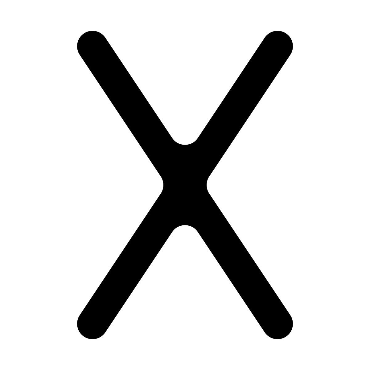 softteal line style x icon