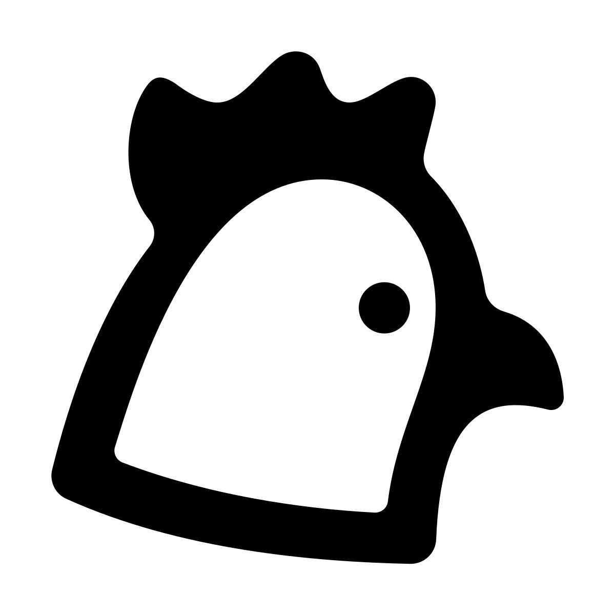 softteal line style jahr des hahns icon