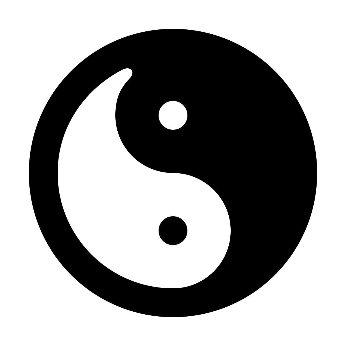 softteal line style yin yang icon
