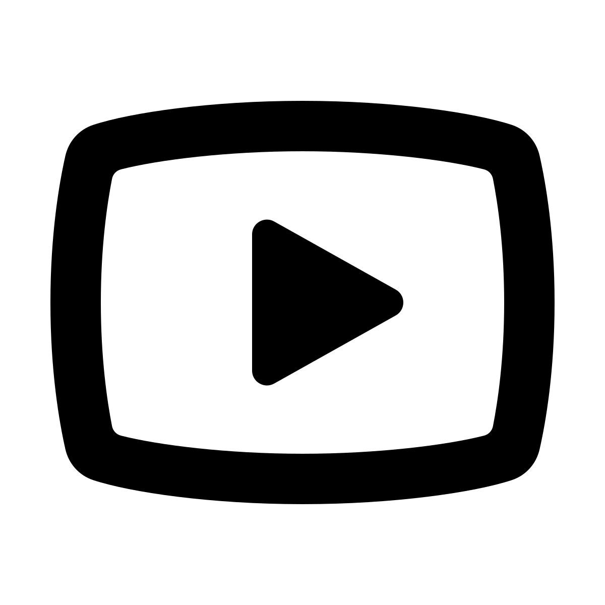 softteal line style youtube play icon