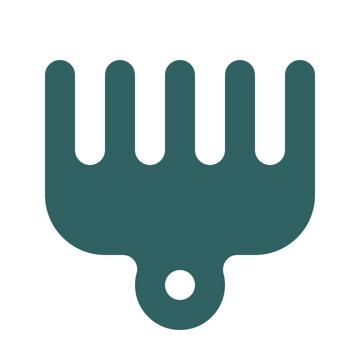 softteal style afro pick icon
