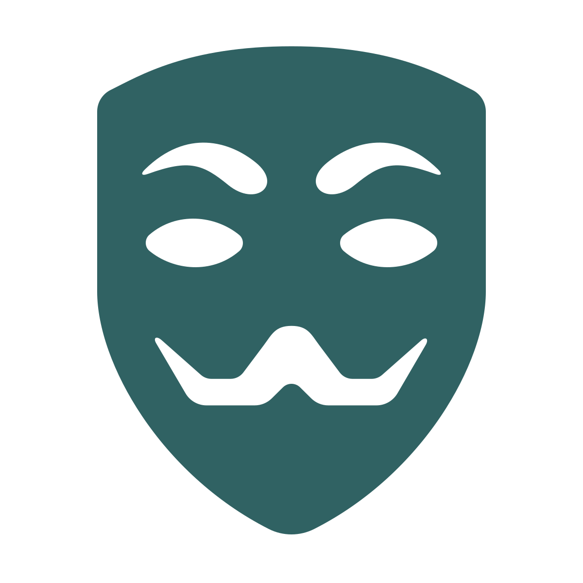 softteal style anonymous mask icon
