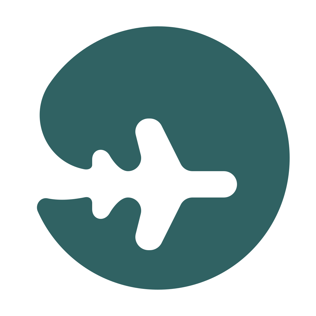 softteal style around the globe icon