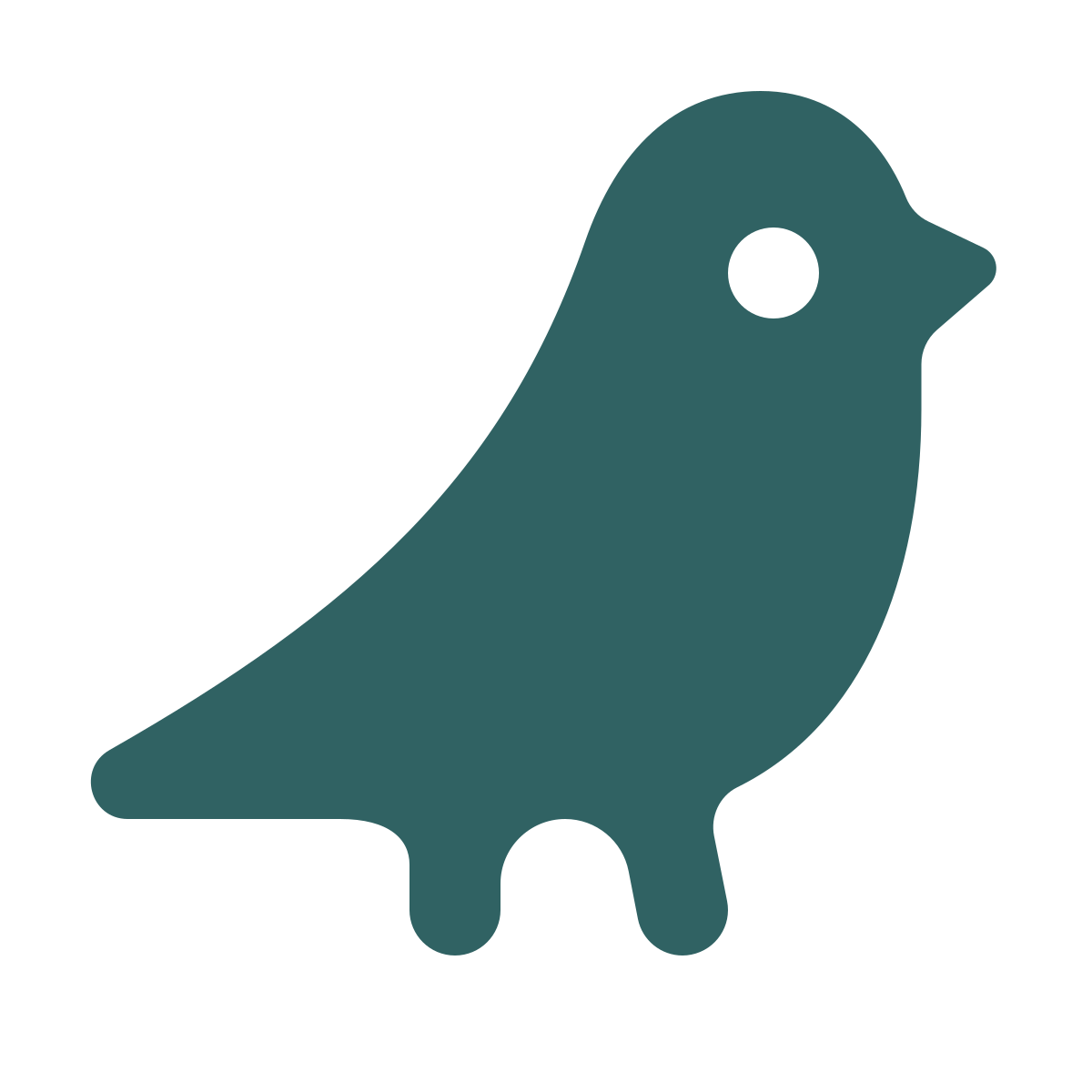 softteal style bird icon