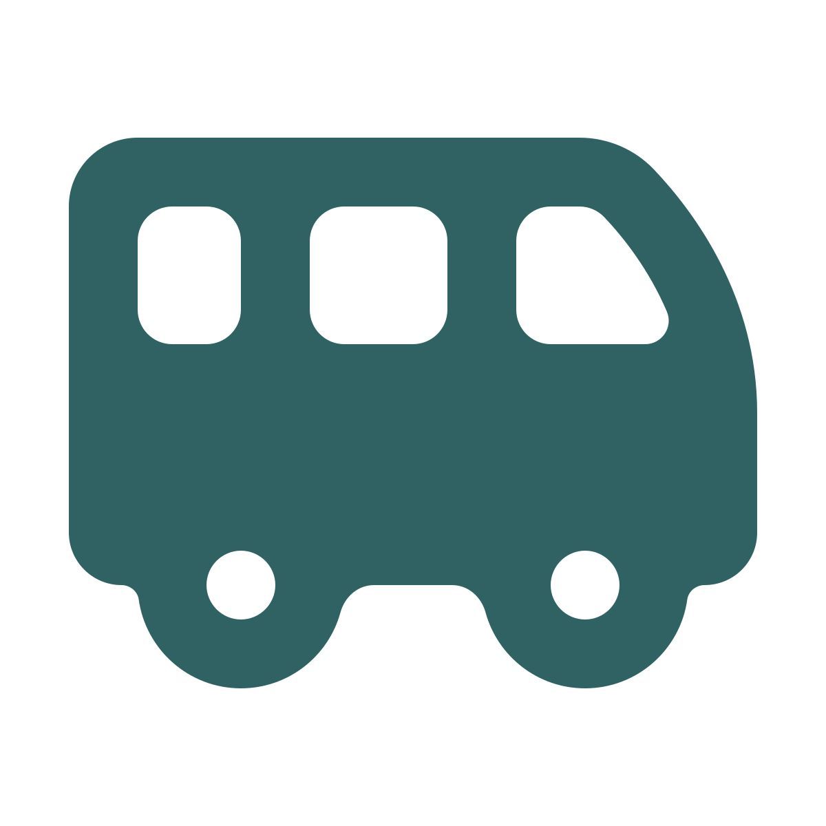 softteal style shuttle bus icon