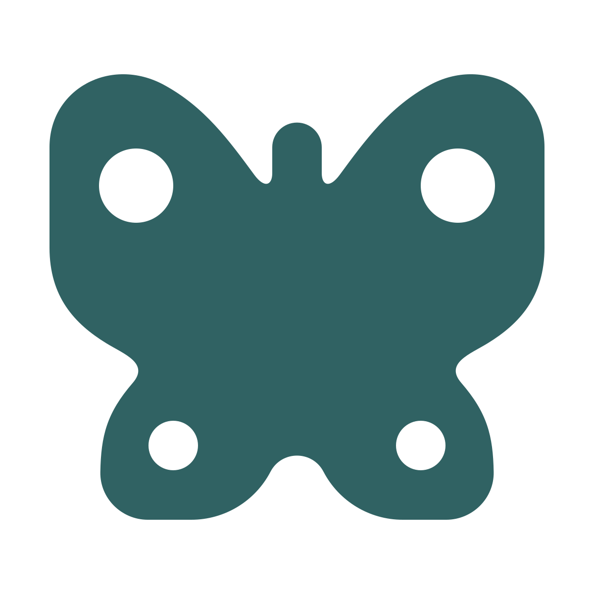 softteal style butterfly icon